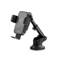 Держатель телефона автомобильный XO с беспроводной зарядкой WX036 Automatic Arm Clamp Type Wireless черный Держатель телефона автомобильный XO с беспроводной зарядкой WX036 Automatic Arm Clamp Type Wireless черный