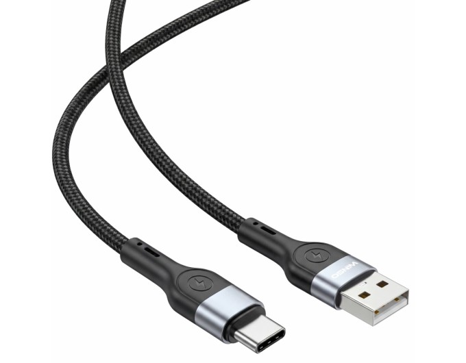 Кабель Winso Pro USB to Type-C TPE+плетіння 1,2м чорний, ціна: 108 грн.