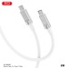 Кабель XO Liquid Silicone Type-C to Type-C 60W 1м белый, цена: 99 грн.