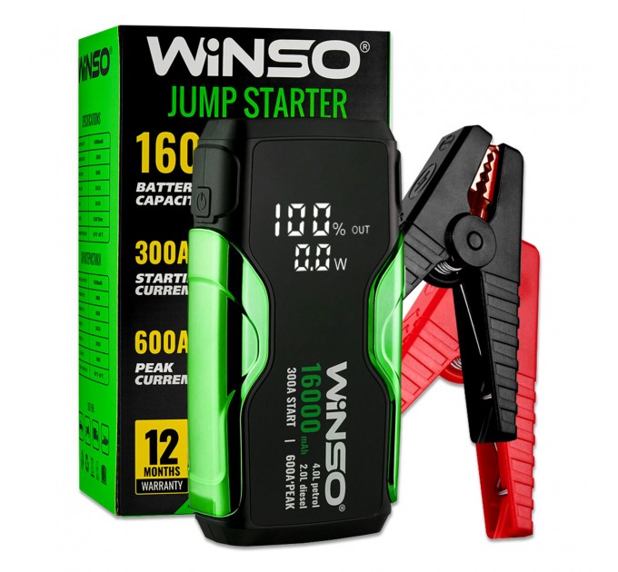 Пусковое устройство Winso Jump Starter 300/600A 16000mAh, цена: 2 538 грн.
