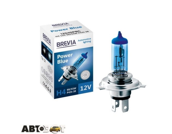 Галогенна лампа BREVIA Power Blue H4 12040PBC (1 шт.), ціна: 258 грн.