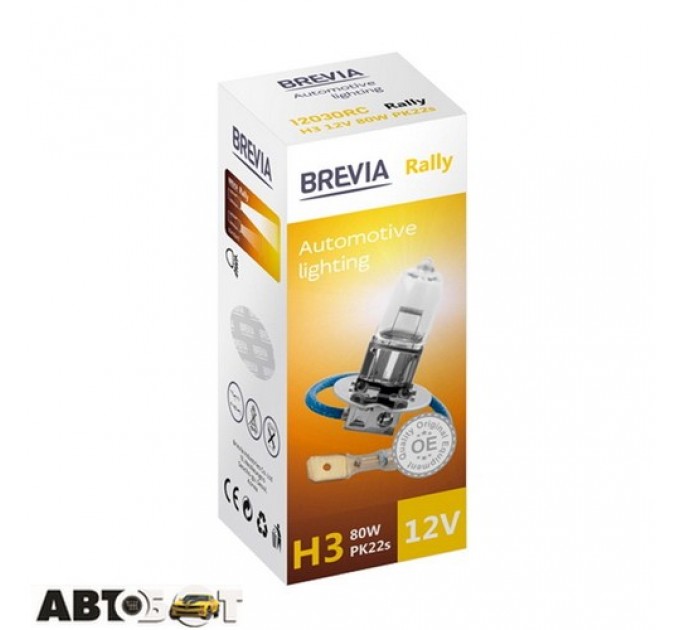  Галогенная лампа BREVIA Rally H3 12030RC (1шт.)
