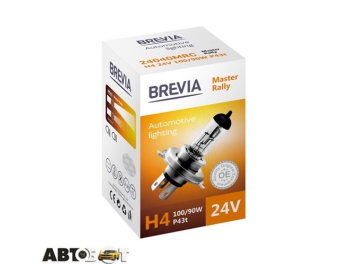 Галогенна лампа BREVIA Master Rally H4 24V 100/90W CP 24040MRC (1 шт.), ціна: 212 грн.