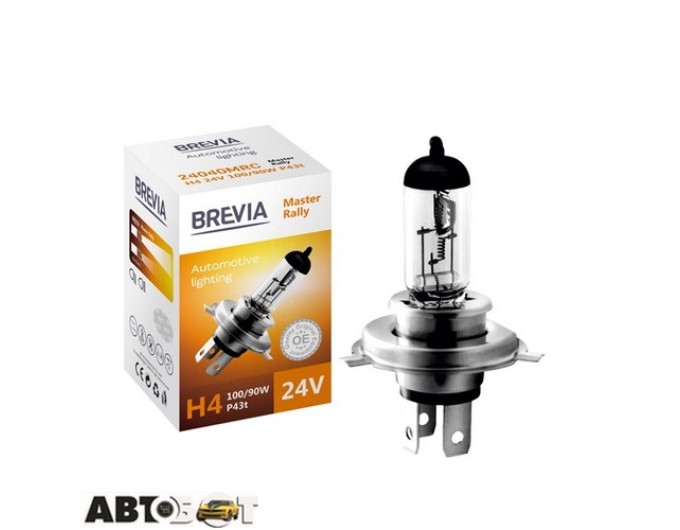 Галогенна лампа BREVIA Master Rally H4 24V 100/90W CP 24040MRC (1 шт.), ціна: 212 грн.
