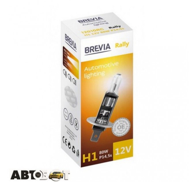  Галогенная лампа BREVIA Rally H1 12010RC (1 шт.)