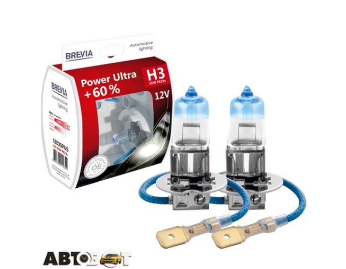 Галогенна лампа BREVIA Power Ultra +60% H3 12030PUS (2 шт.), ціна: 365 грн.