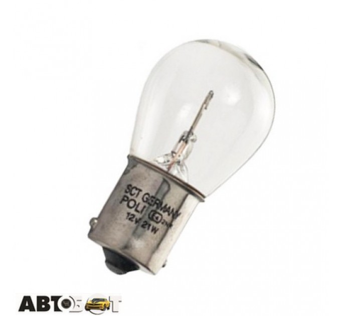 Лампа розжарювання SCT P21W 12V 21W BA15s 202075 (1 шт.), ціна: 24 грн.