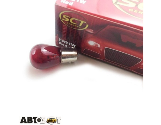 Лампа накаливания SCT PR21W Red 12V 21W 202081(1 шт.), цена: 50 грн.