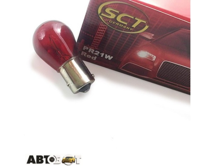 Лампа накаливания SCT PR21W Red 12V 21W 202081(1 шт.), цена: 50 грн.