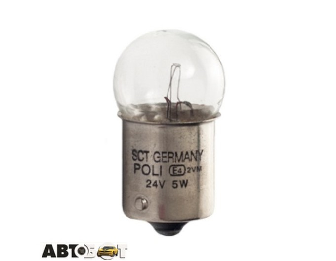 Лампа розжарювання SCT R5W 24V 5W BA15s 202181 (1 шт.), ціна: 30 грн.