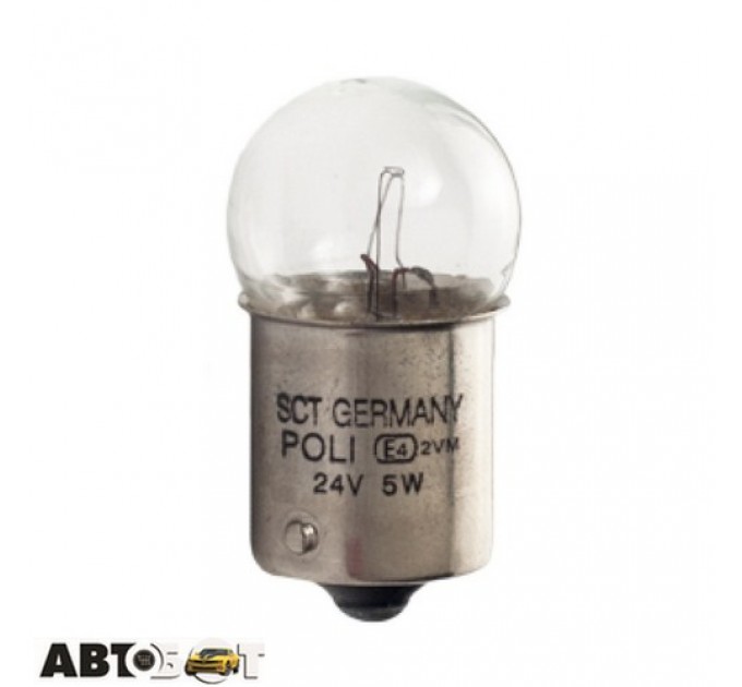 Лампа розжарювання SCT R5W 24V 5W BA15s 202181 (1 шт.), ціна: 24 грн.