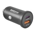 Автомобильное зарядное устройство Brevia ePower DualCharge 48W 1xUSB-C+1xUSB-A, черный, цена: 275 грн.