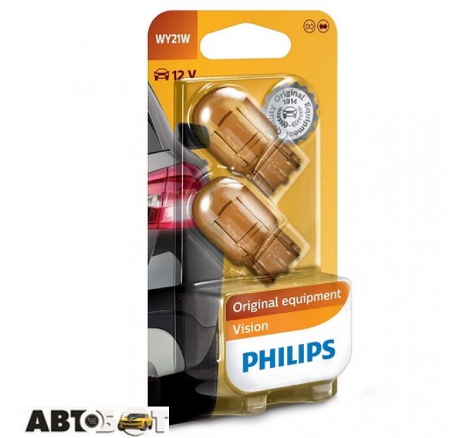 Лампа розжарювання Philips Vision WY21W 12V 12071B2 (2 шт.), ціна: 241 грн.