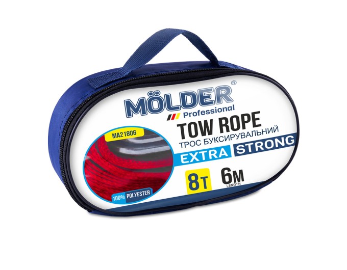 Буксировочный трос Molder 8т, 6м, цена: 1 134 грн.