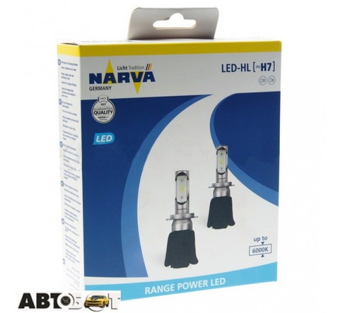  LED лампа Narva H7 16W 6000K (2 шт.)