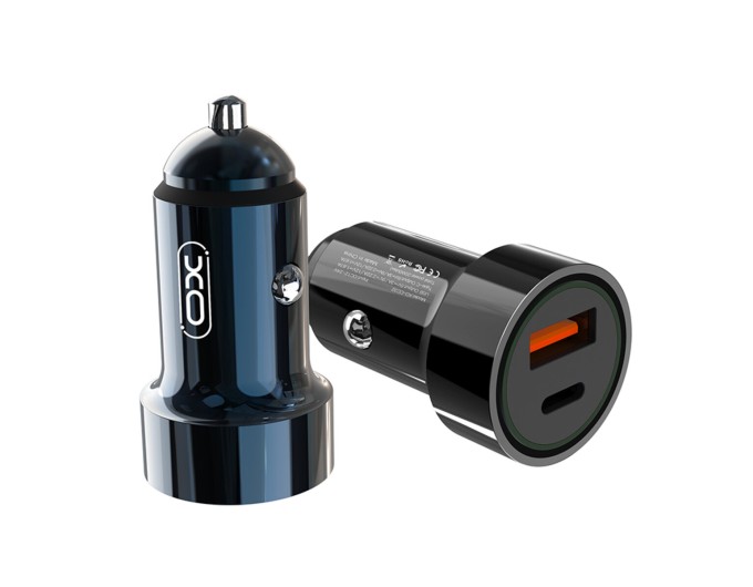 Автомобильное зарядное устройство XO CC32 PD+QC3.0 20W USB + Type-c синий, цена: 249 грн.