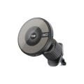 Тримач телефону автомобільний XO з бездротовою зарядкою CX025 Magnetic Car Air Vent 15W чорний, ціна: 679 грн.