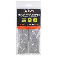 Світловідбиваюча пов'язка Beltex сіра L 40-45см