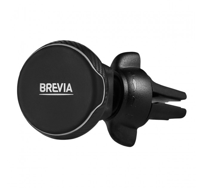 Держатель телефона автомобильный Brevia AirClip MagButton на дефлектор, 4 магнита, цена: 219 грн.