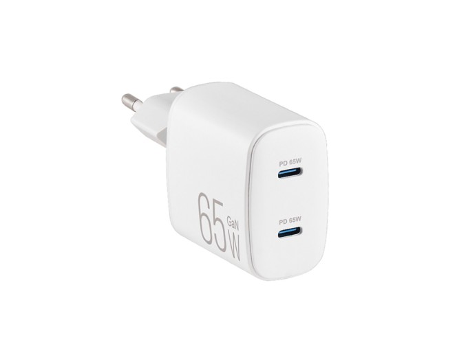 Сетевое зарядное устройство Brevia ePowerGaN PD65W 2xUSB-C белый, цена: 1 304 грн.