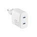 Сетевое зарядное устройство Brevia ePowerGaN PD65W 2xUSB-C белый, цена: 1 275 грн.