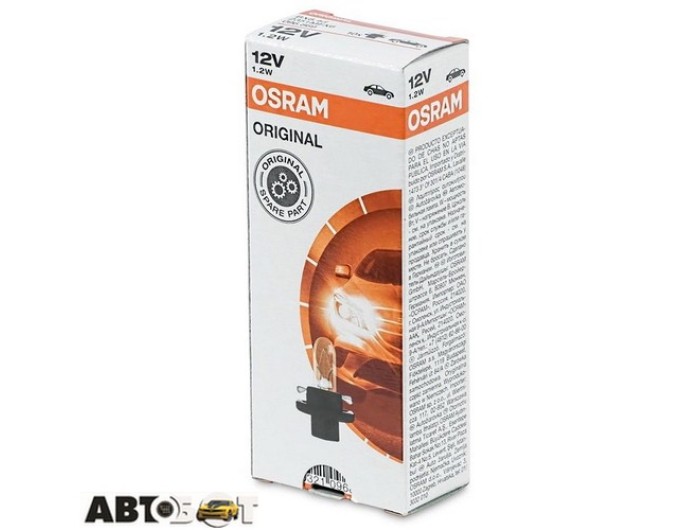 Лампа накаливания Osram Original BX8.4d 12V 1.2W 2351MFX6-UNV (1 шт.), цена: 53 грн.