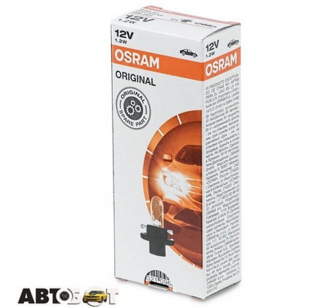  Лампа накаливания Osram Original BX8.4d 12V 1.2W 2351MFX6-UNV (1 шт.)