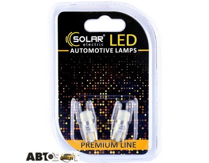 LED лампа SOLAR T10 W2.1x9.5d 12V 1SMD 3030 CANBUS white SL1340 (2 шт.), ціна: 78 грн.