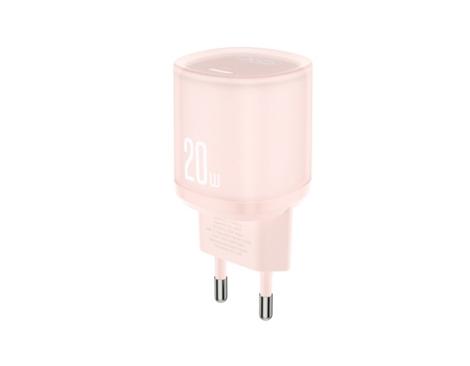 Сетевое зарядное устройство XO L143 PD20W Single USB-C розовый, цена: 219 грн.