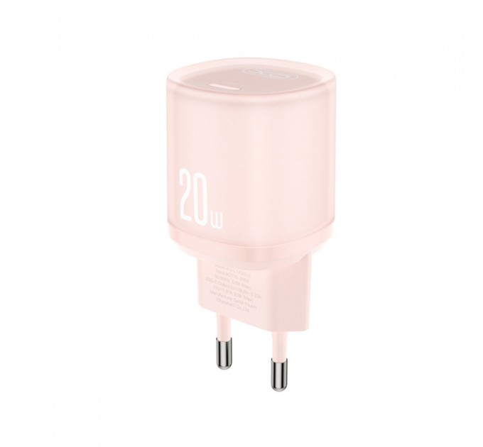 Сетевое зарядное устройство XO L143 PD20W Single USB-C розовый, цена: 189 грн.