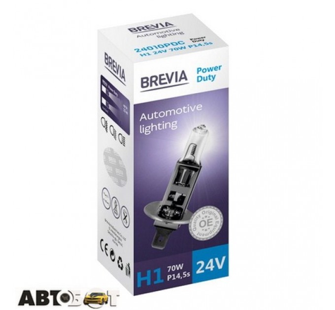  Галогенная лампа BREVIA Power Duty H1 24V 70W CP 24010PDC (1шт.)