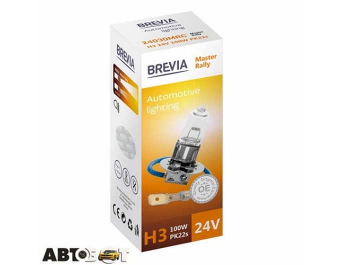Галогенна лампа BREVIA Master Rally H3 24V 100W CP 24030MRC (1 шт.), ціна: 120 грн.