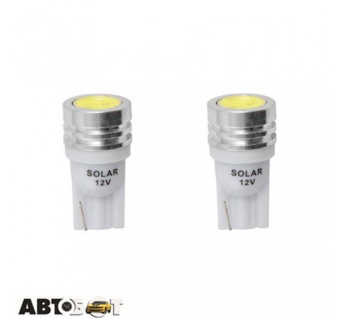  LED лампа SOLAR T10 W2.1x9.5d 12V 1W 1SMD white LS241_B2 (2 шт.)