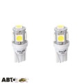 LED лампа SOLAR T10 W2.1x9.5d 12V 5SMD white LS243_B2 (2 шт.), ціна: 36 грн.