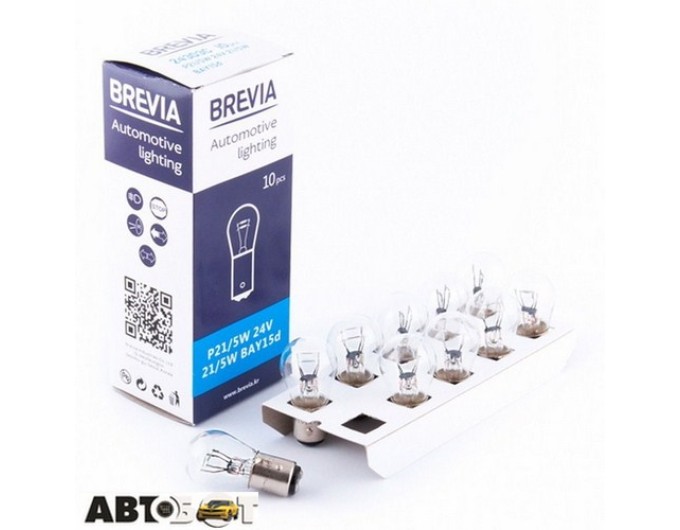 Лампа накаливания BREVIA P21/5W 24V 21/5W BAY15d 24303C (1 шт.), цена: 23 грн.