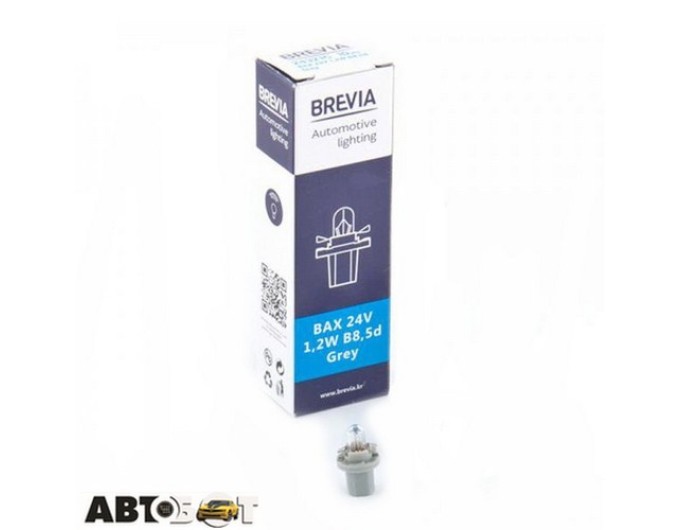 Лампа розжарювання BREVIA BAX B8.5d 24V 1.2W Grey CP 24321C (1 шт.), ціна: 25 грн.