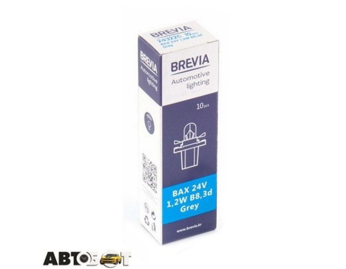 Лампа розжарювання BREVIA BAX 24V 1.2W B8.3d Grey CP 24322C (1шт.), ціна: 25 грн.