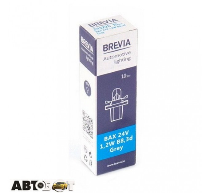  Лампа накаливания BREVIA BAX 24V 1.2W B8.3d Grey CP 24322C (1шт.)