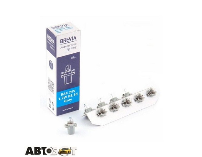 Лампа розжарювання BREVIA BAX 24V 1.2W B8.3d Grey CP 24322C (1шт.), ціна: 25 грн.
