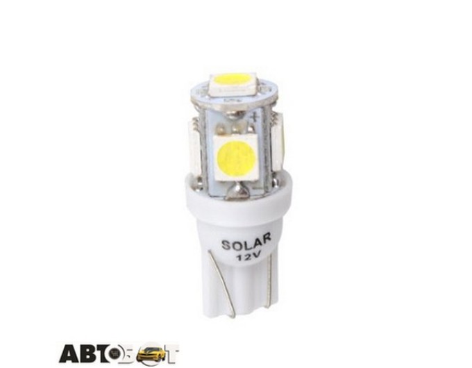 LED лампа SOLAR T10 W2.1x9.5d 12V 5SMD white LS243_B2 (2 шт.), ціна: 36 грн.