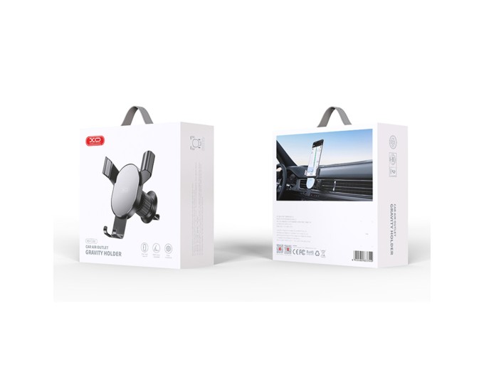 Тримач телефону автомобільний XO 126 Mirror Face Gravity Air Outlet Latch Bracket чорний, ціна: 169 грн.