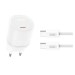 Сетевое зарядное устройство XO L150 30W Single USB-C + Type-C кабель белый, цена: 369 грн.