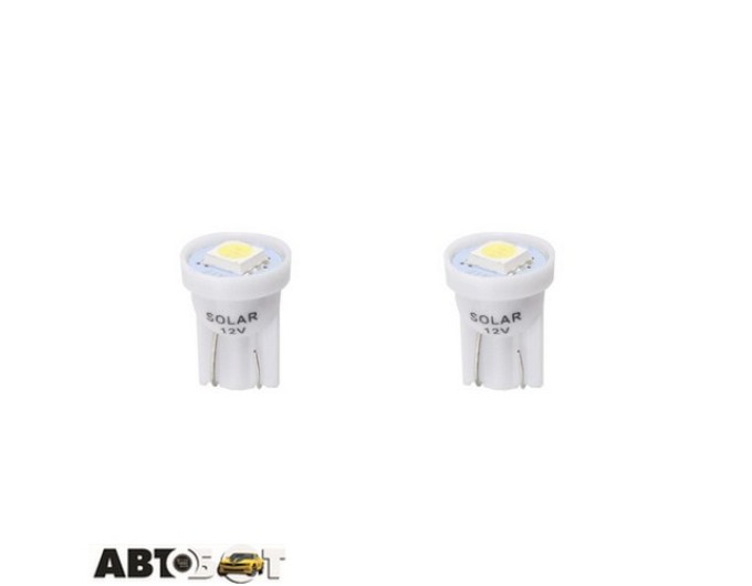 LED лампа SOLAR T10 W2.1x9.5d 12V 1SMD white LS245_B2 (2 шт.), ціна: 18 грн.