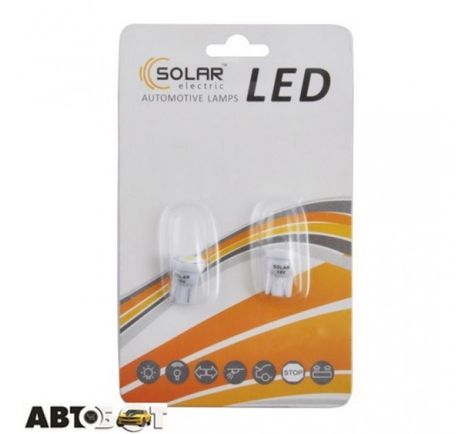 LED лампа SOLAR T10 W2.1x9.5d 12V 1SMD white LS245_B2 (2 шт.), ціна: 13 грн.
