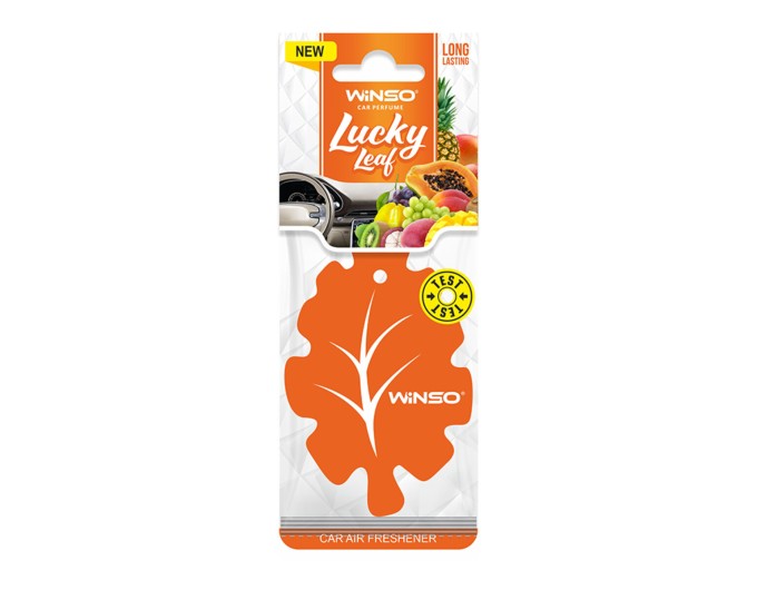 Освіжувач повітря Winso Lucky Leaf, целюлозний ароматизатор, Tutti Frutti, ціна: 32 грн.