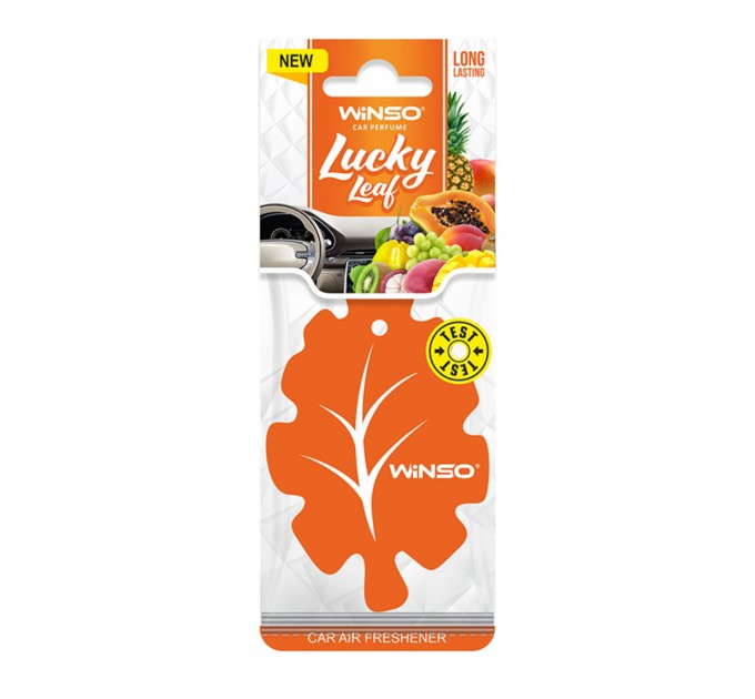 Освіжувач повітря Winso Lucky Leaf, целюлозний ароматизатор, Tutti Frutti, ціна: 32 грн.