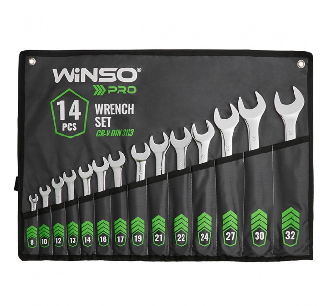 Набор ключей Winso PRO комбинированные CR-V 14шт 8-32мм, цена: 1 298 грн.