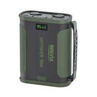 Повербанк (Power Bank) Brevia ePower 96000mAh 307.2Wh LiFePo4 чорно-зелений