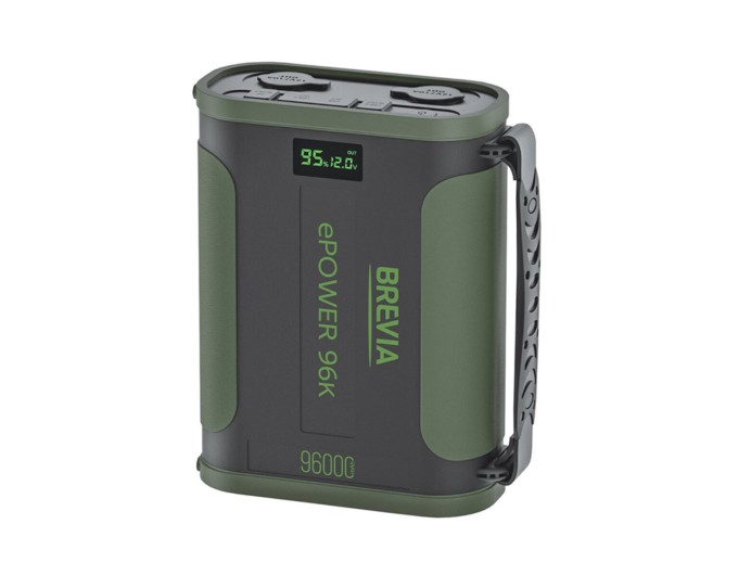 Повербанк (Power Bank) Brevia ePower 96000mAh 307.2Wh LiFePo4 чорно-зелений, ціна: 7 999 грн.