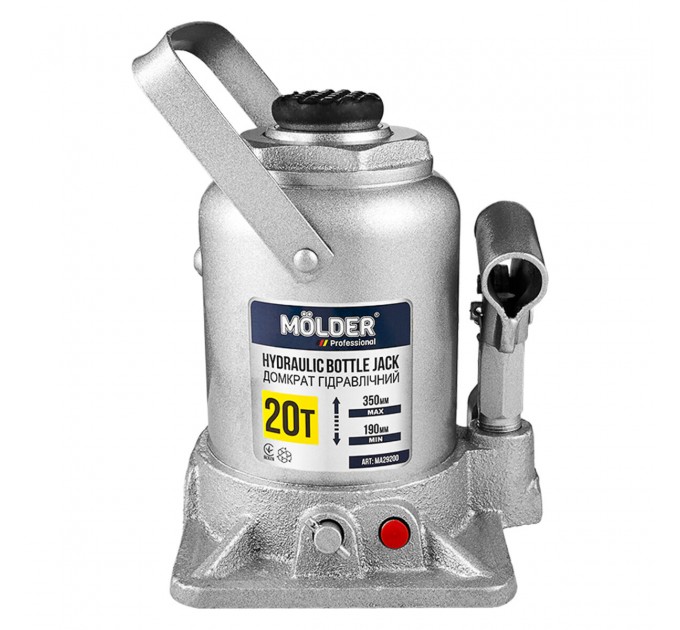 Домкрат гідравлічний пляшковий Molder 20т 190-350мм, ціна: 1 832 грн.
